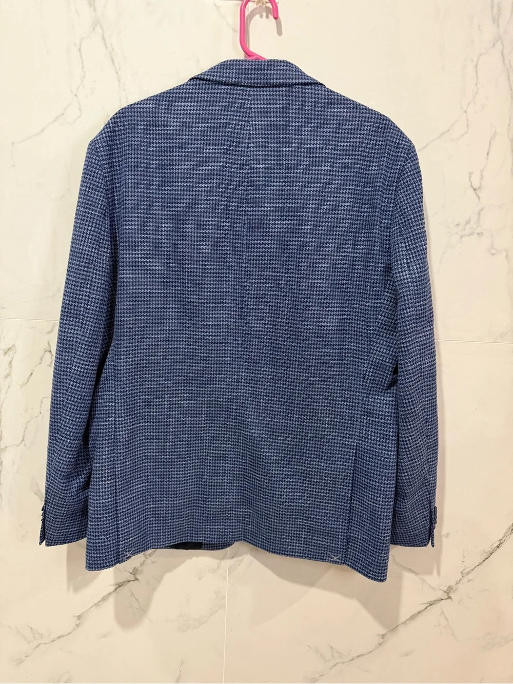 Tommy Hilfiger Blue Houndstooth Sport Coat 44R